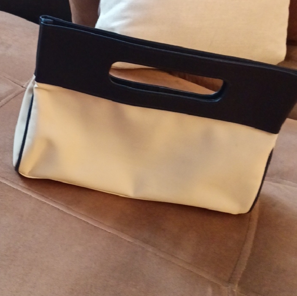 Stylish Black and Cream Women's Bag